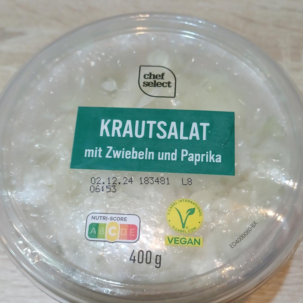 Fotografie - Krautsalat mit zwiebeln und paprika Chef Select