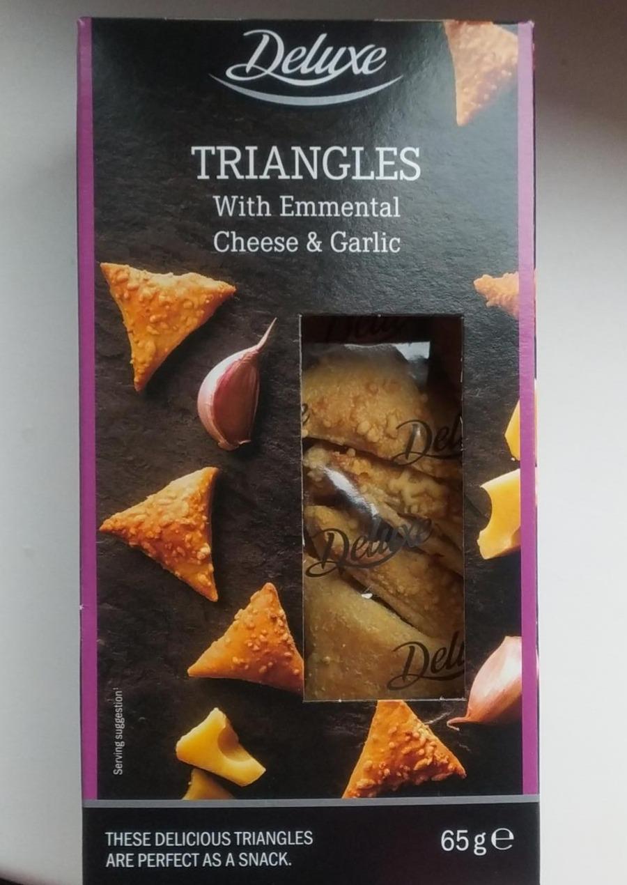 Fotografie - Triangles with emmental cheese & garlic Deluxe