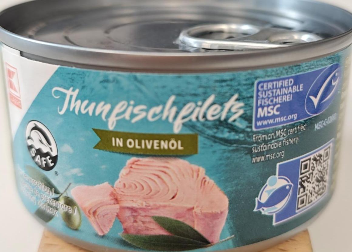 Fotografie - Thunfischfilets in olivenöl K-Classic