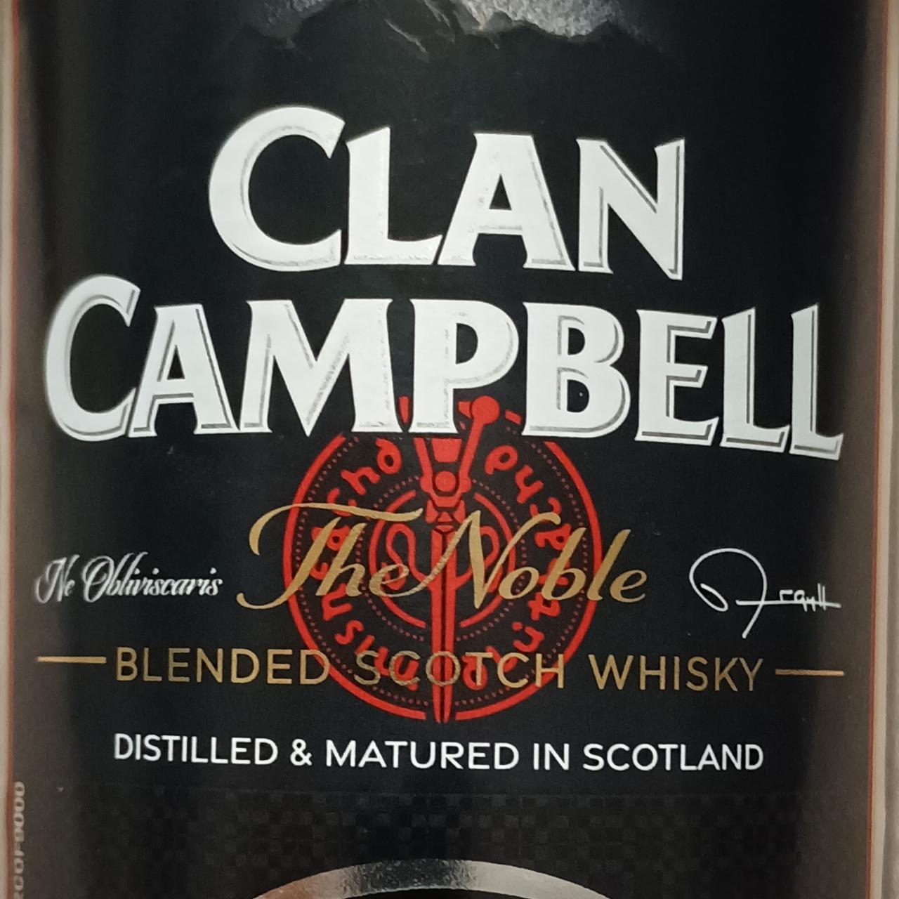 Fotografie - Blended scotch whisky Clan Campbell