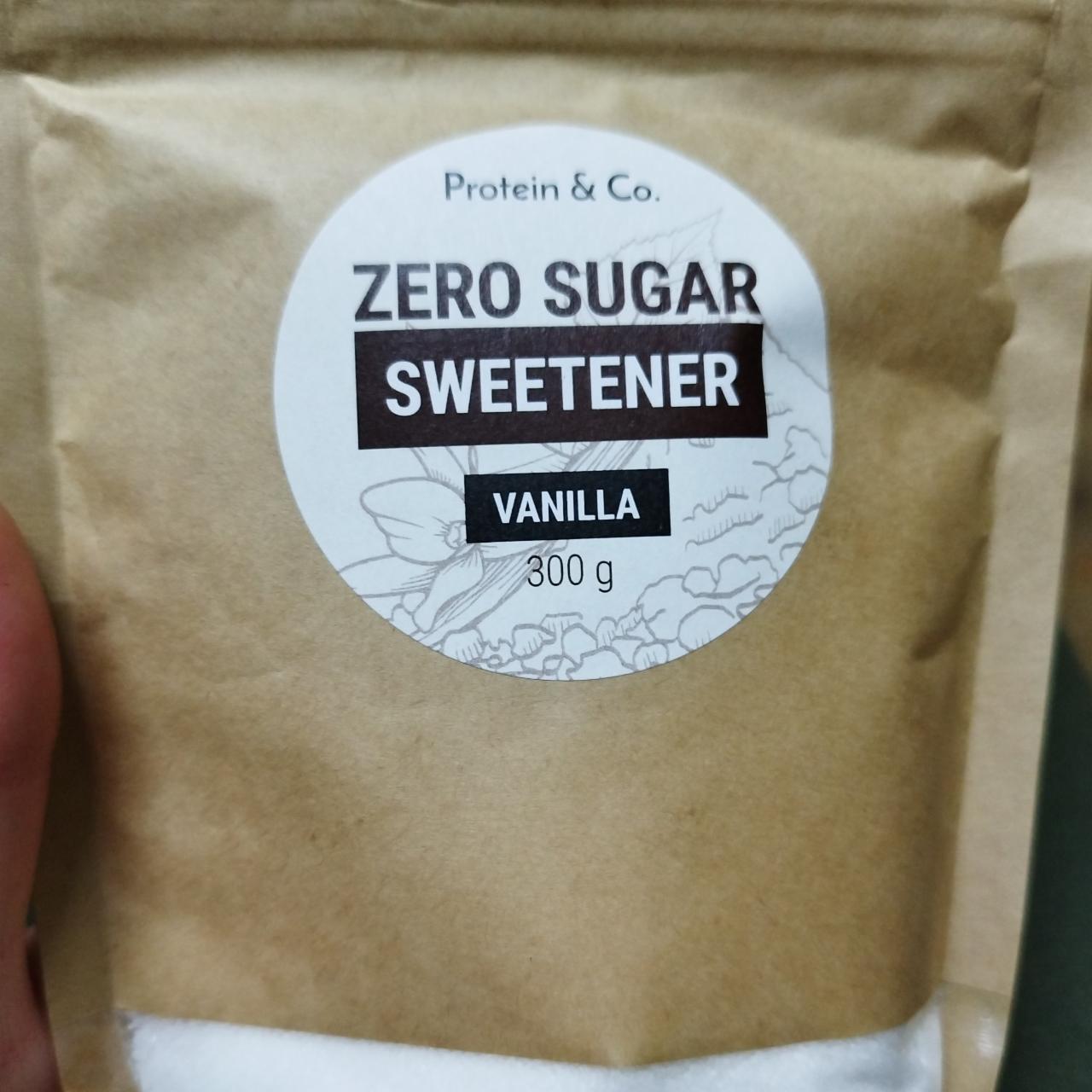Fotografie - Zero sugar sweetener vanilla Protein & Co.