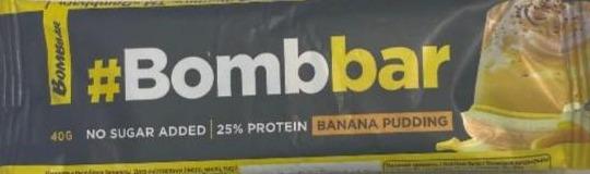 Fotografie - proteinova tycinka bananovy puding Bombbar