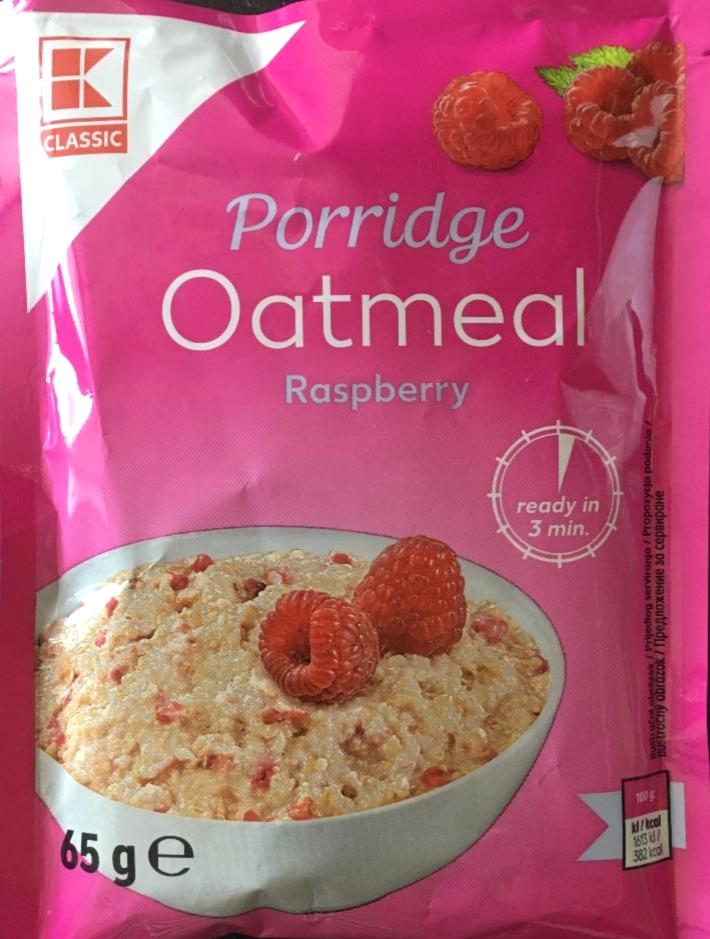 Fotografie - Porridge oatmeal raspberry K-Classic