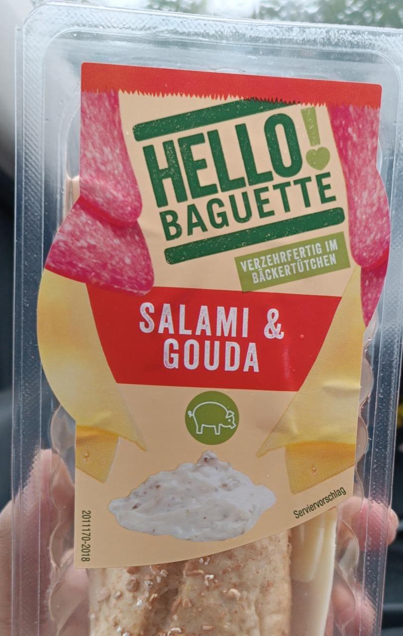 Fotografie - Salami & gouda Hello! Baguette