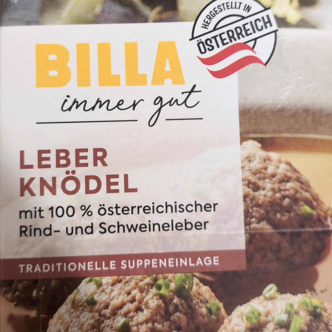 Fotografie - Leber knödel mit 100% österreichischer rind und schweineleber Billa immer gut