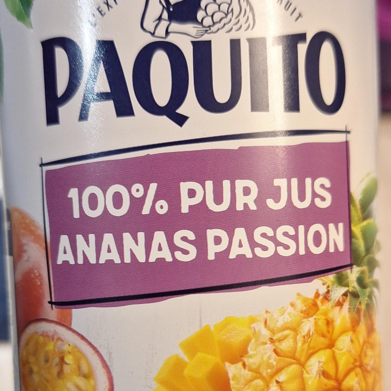 Fotografie - 100% Pur jus ananas passion Paquito