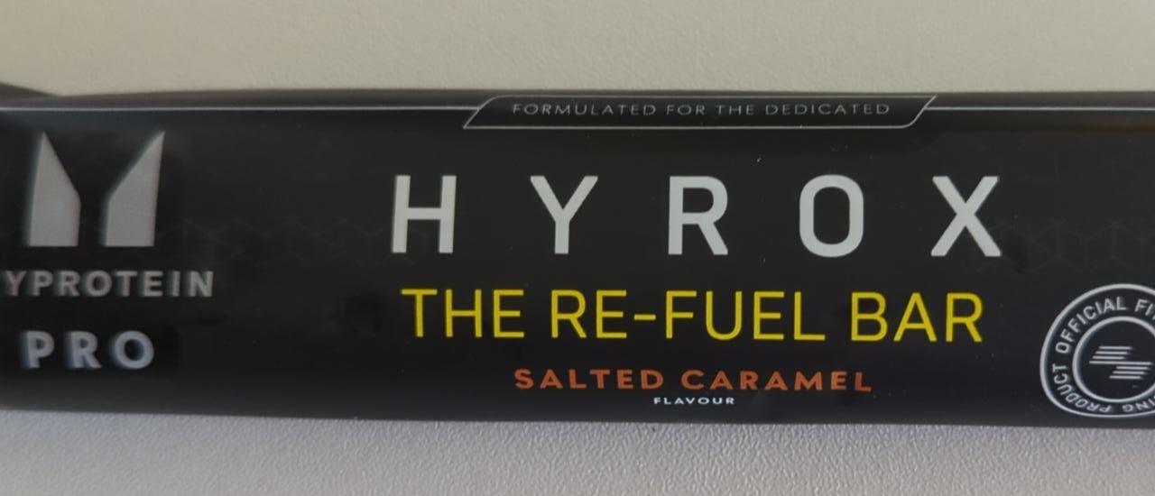 Fotografie - Hyrox the re-fuel bar salted caramel Myprotein