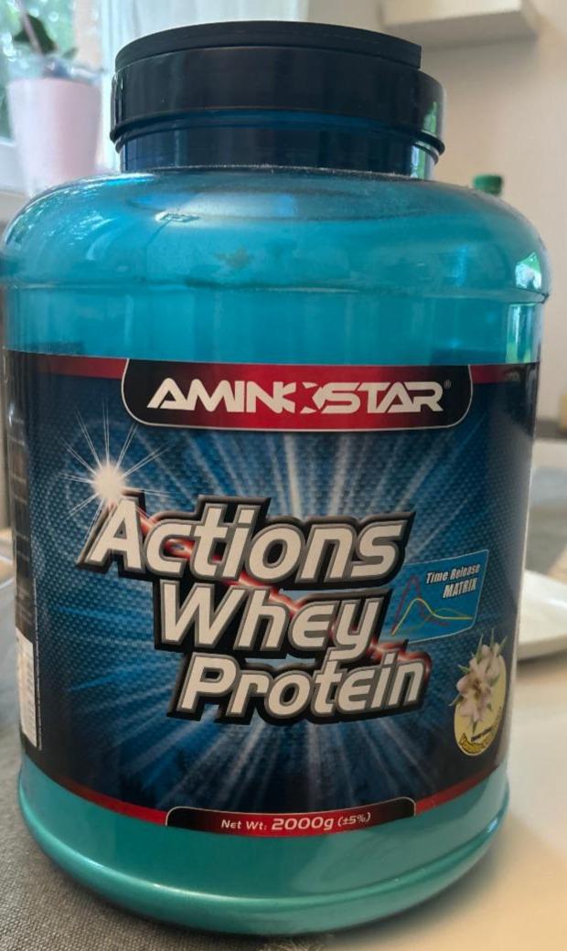 Fotografie - Actions whey protein vanilla Aminostar