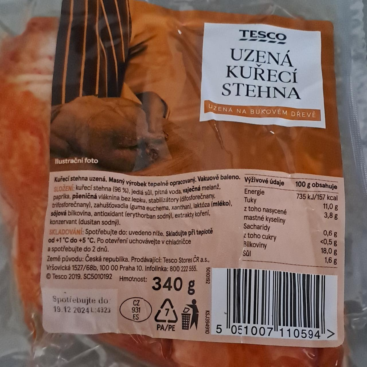 Fotografie - Uzená kuřecí stehna Tesco