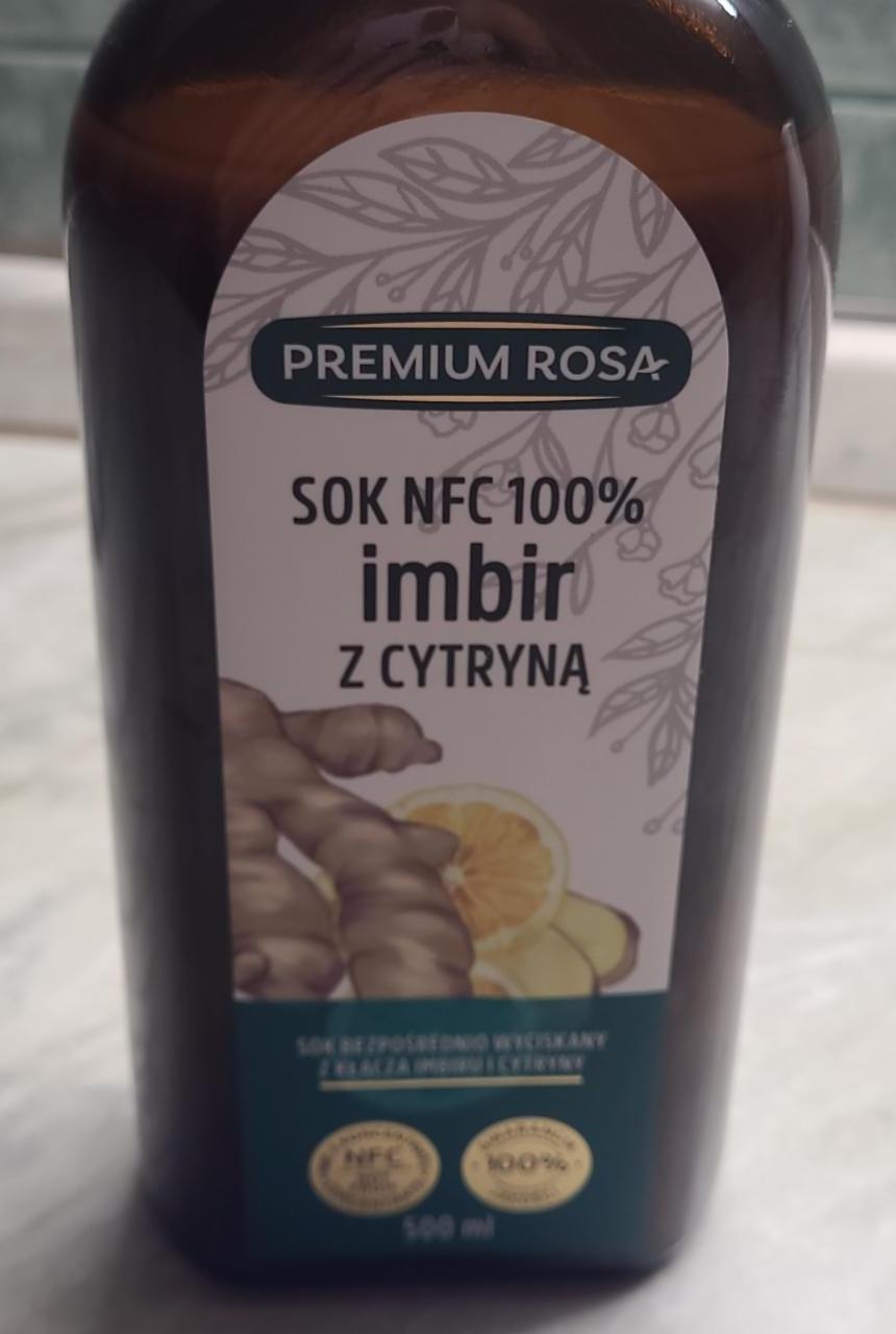 Fotografie - Sok NFC 100% imbir z cytryną Premium Rosa