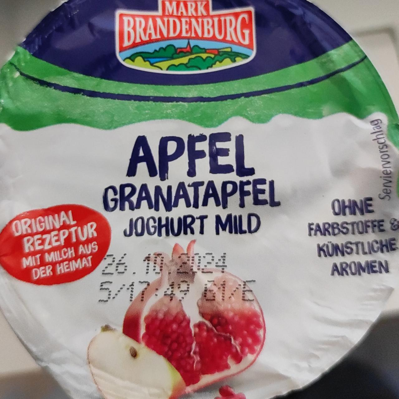 Fotografie - Apfel granatapfel joghurt mild Mark Brandenburg