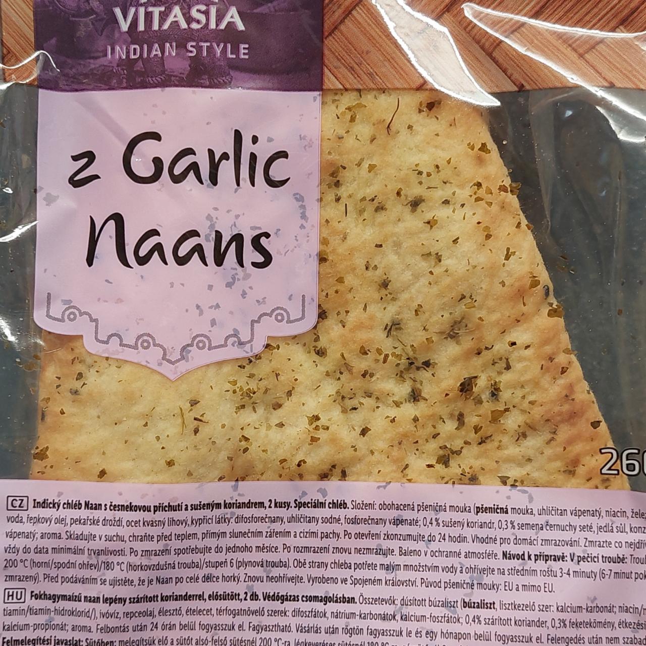 Fotografie - 2 Garlic naans Vitasia Indian Style