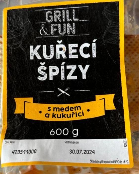 Fotografie - Kuřecí špízy s medem a kukuřicí Grill & Fun