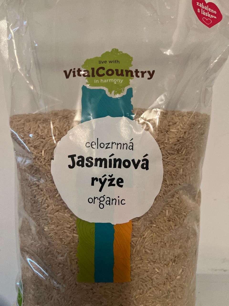 Fotografie - Celozrnná jasmínová rýže organic VitalCountry