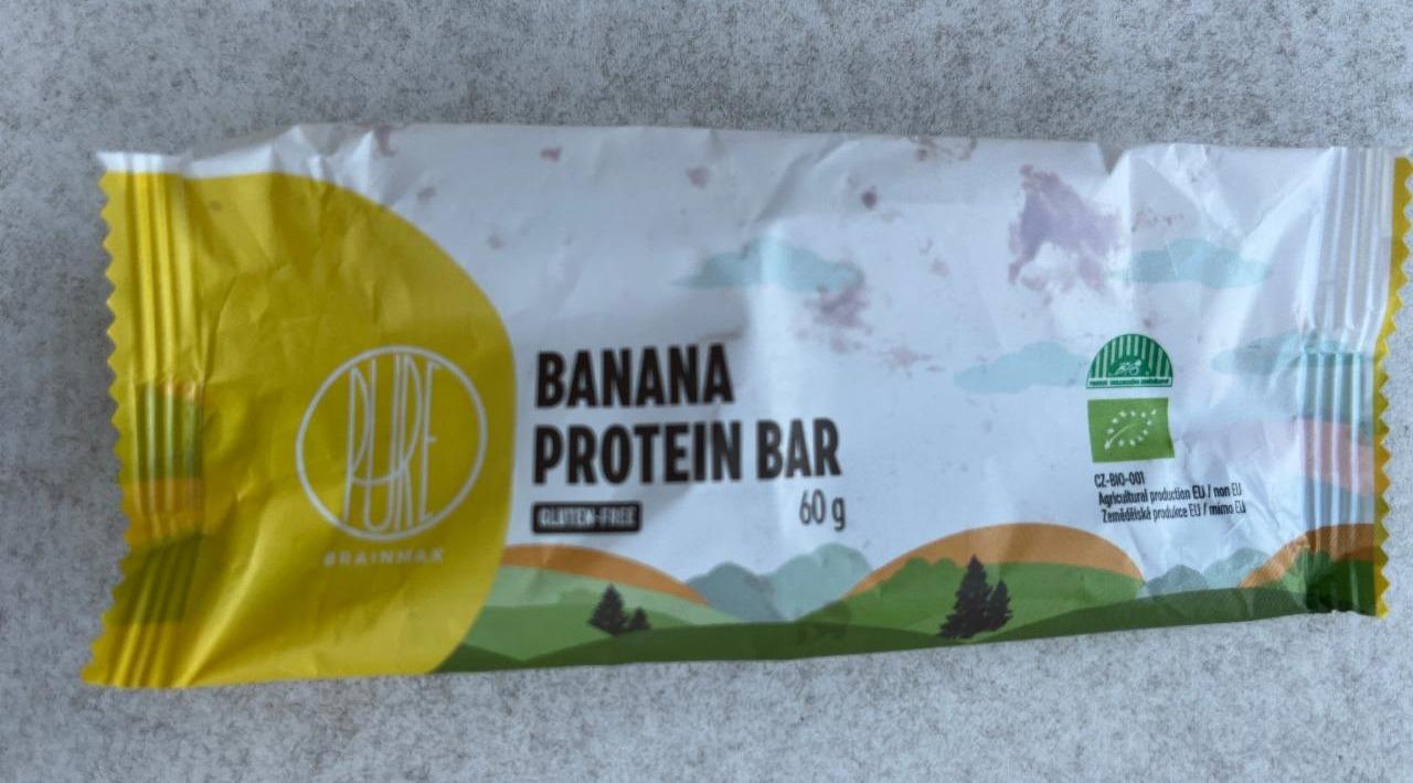 Fotografie - Pure bio banana protein bar BrainMax