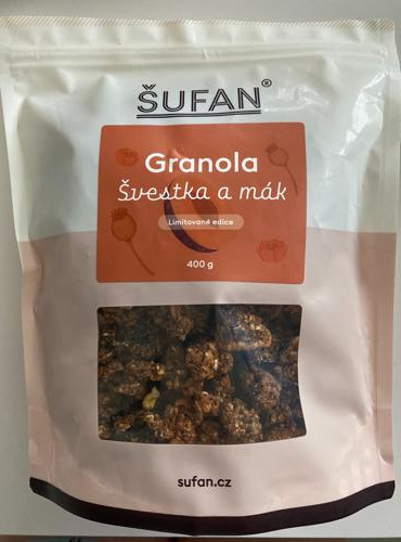 Fotografie - Granola švestka a mák Šufan