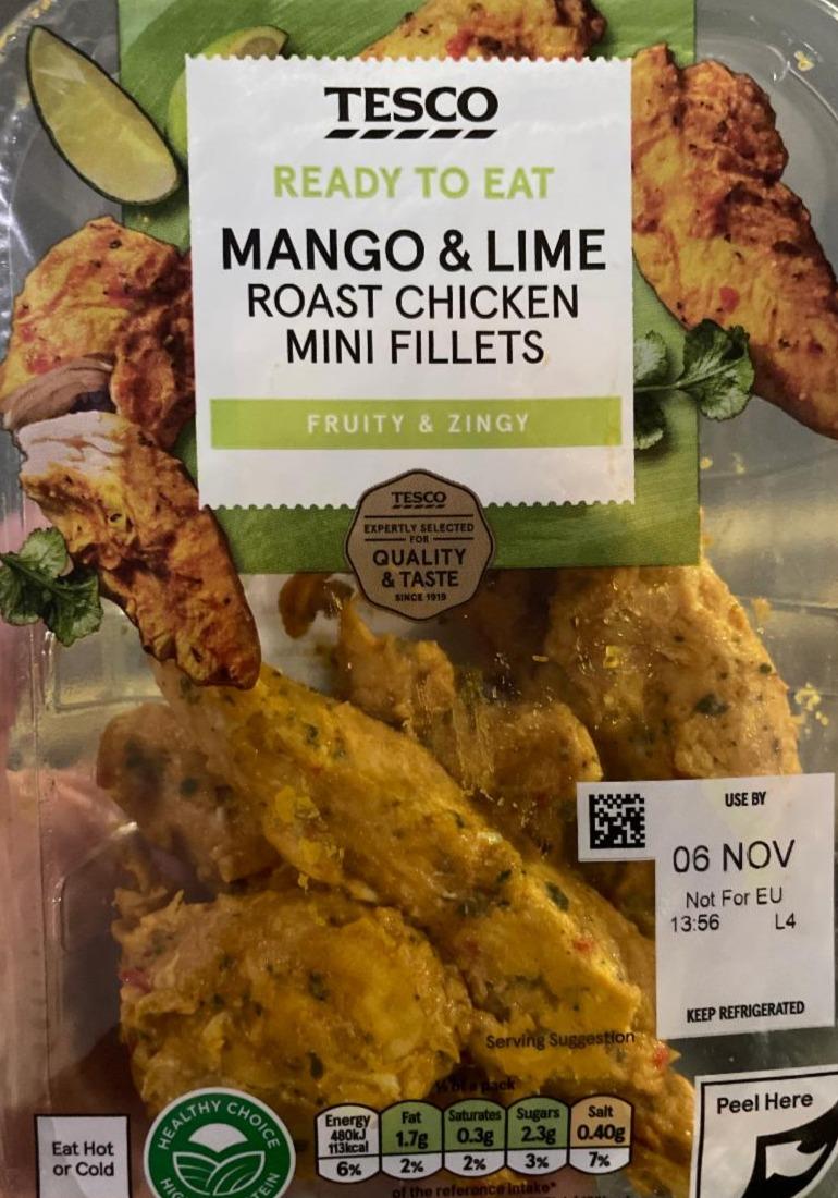 Fotografie - Mango & lime roast chcken mini fillets Tesco