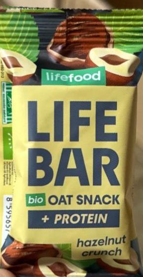 Fotografie - Life bar bio oat snack hazelnut crunch Lifefood