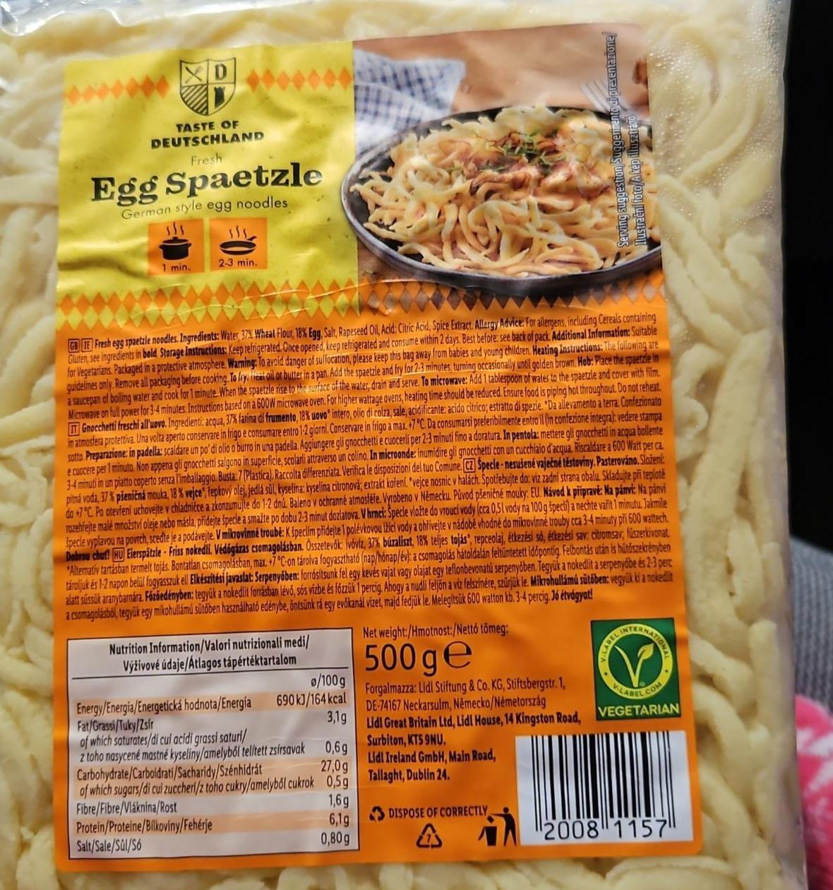 Fotografie - Fresh egg spaetzle Taste of Deutschland