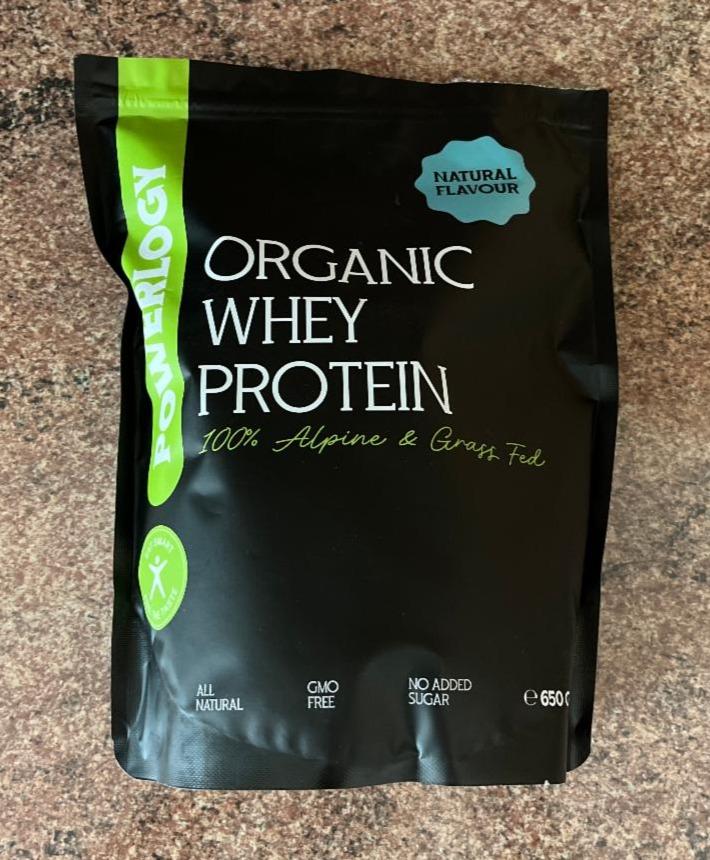 Fotografie - Organic whey protein natural flavour Powerlogy