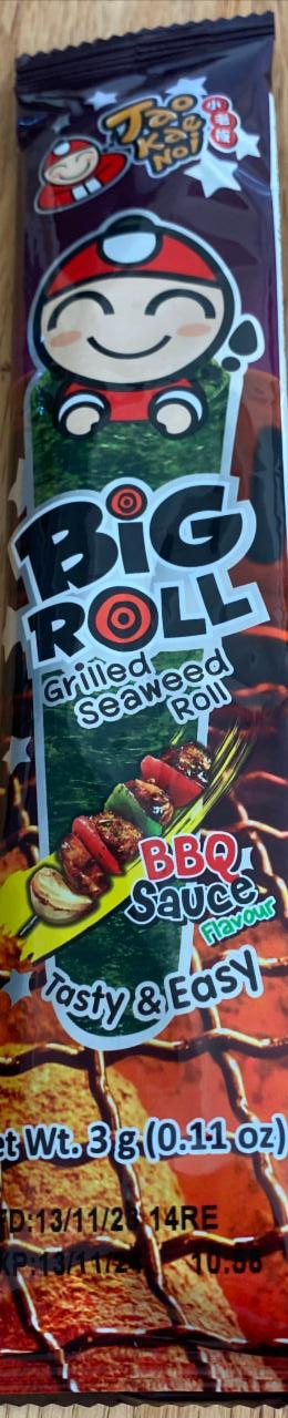 Fotografie - Big roll grilled seaweed roll BBQ sauce flavour Tao Kae Noi