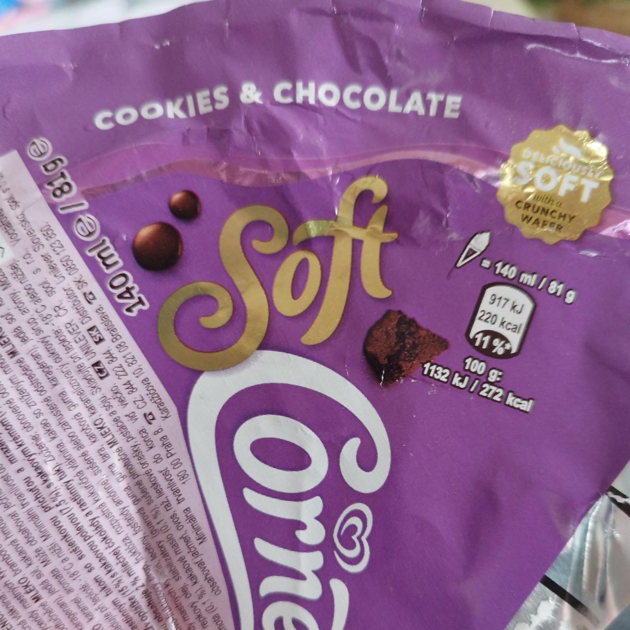 Fotografie - Soft cookies & chocolate Cornetto