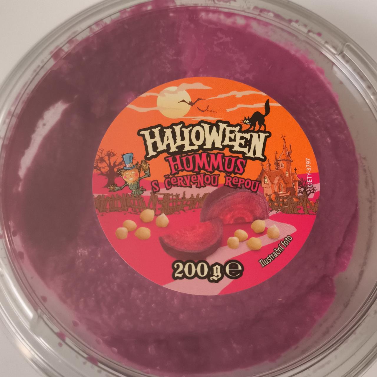 Fotografie - Hummus s červenou řepou Halloween