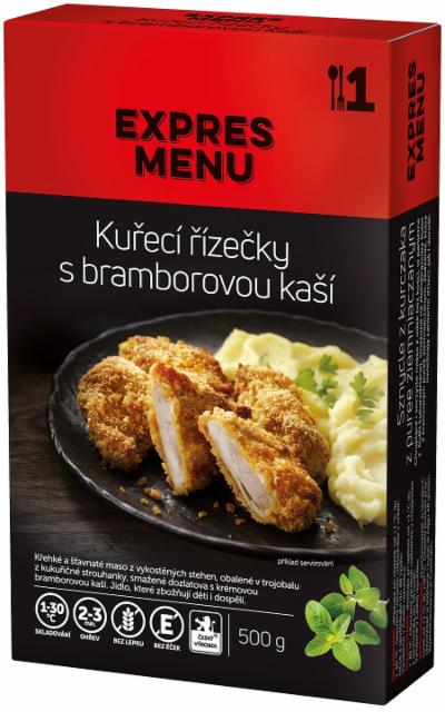 Fotografie - Kuřecí řízečky s bramborovou kaší Expres menu