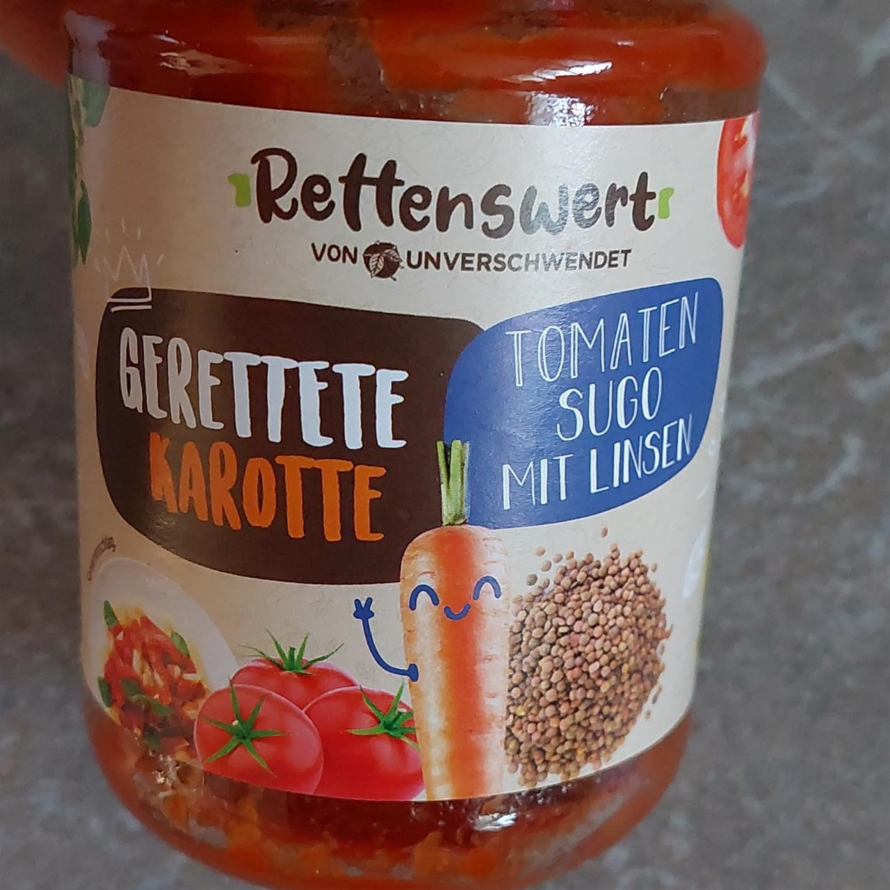 Fotografie - Gerettete karotte tomaten sugo mit linsen Rettenswert