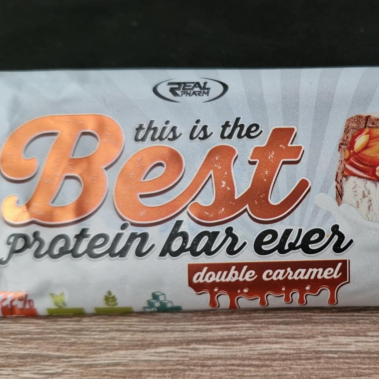 Fotografie - Best protein bar ever double caramel Real Pharm