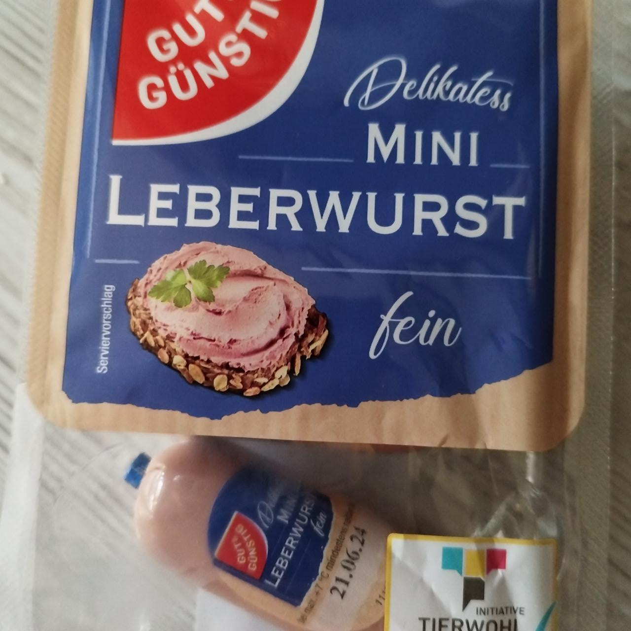 Fotografie - Mini Leberwurst fein Gut & Gunsting