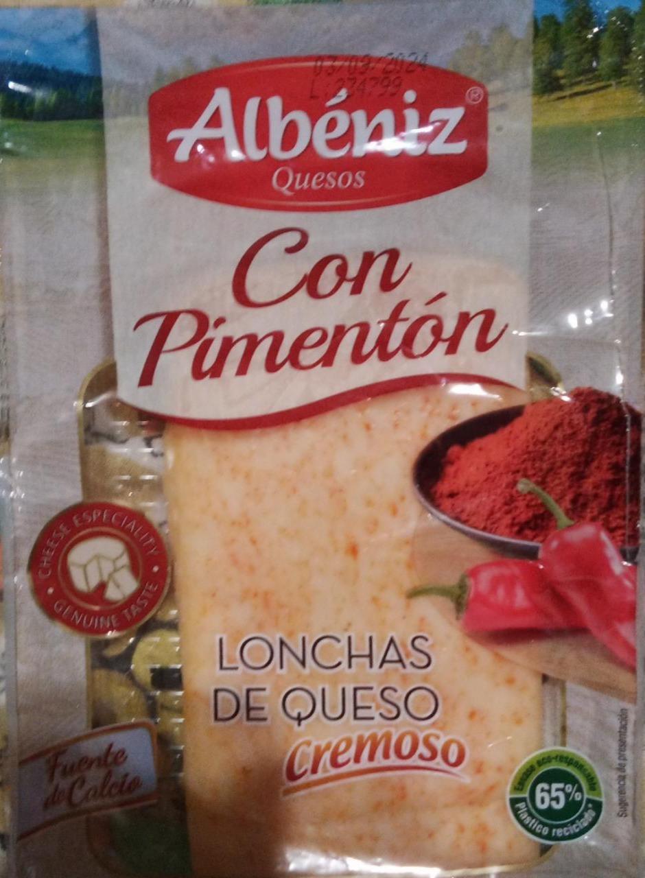 Fotografie - Lonchas queso cremoso con pimentón Albéniz Quesos