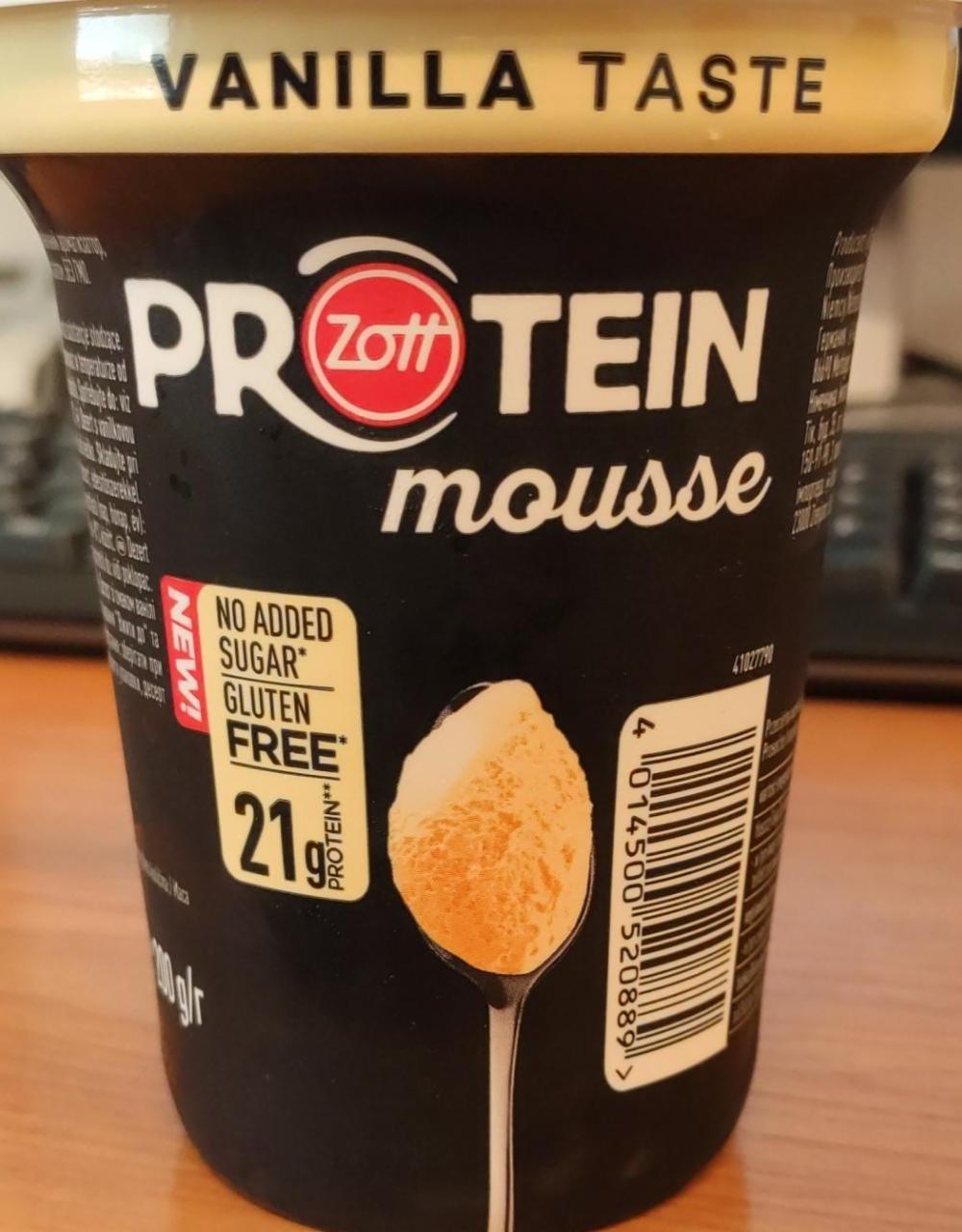 Fotografie - Protein mousse vanilla Zott