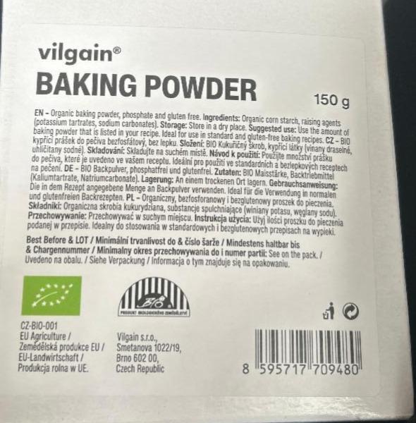 Fotografie - Baking powder Vilgain