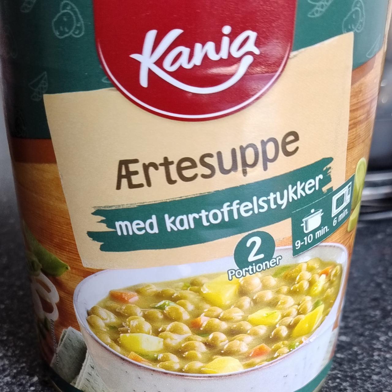 Fotografie - Aertesuppe med kartoffelstykker Kania