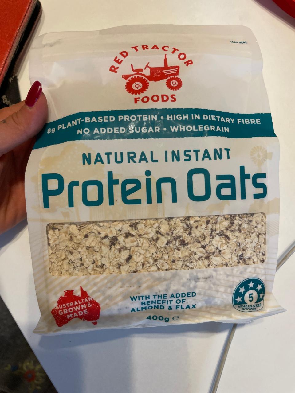 Fotografie - Natural instant protein oats Red Tractor Foods