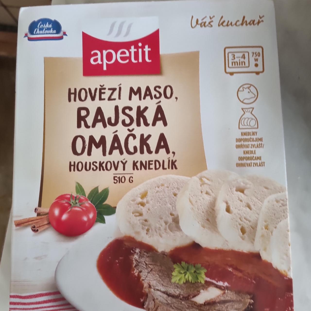 Fotografie - Hovězí maso, rajská omáčka, houskový knedlík Apetit