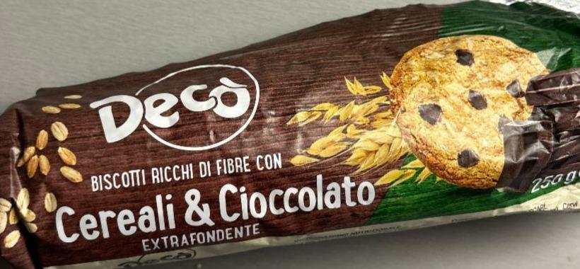 Fotografie - Biscotti ricchi di fibre con cereali & cioccolato Deco