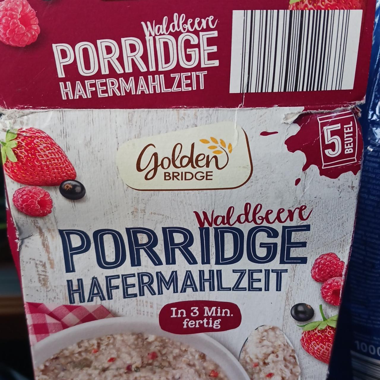 Fotografie - Porridge hafermahlzeit waldbeere Golden Bridge