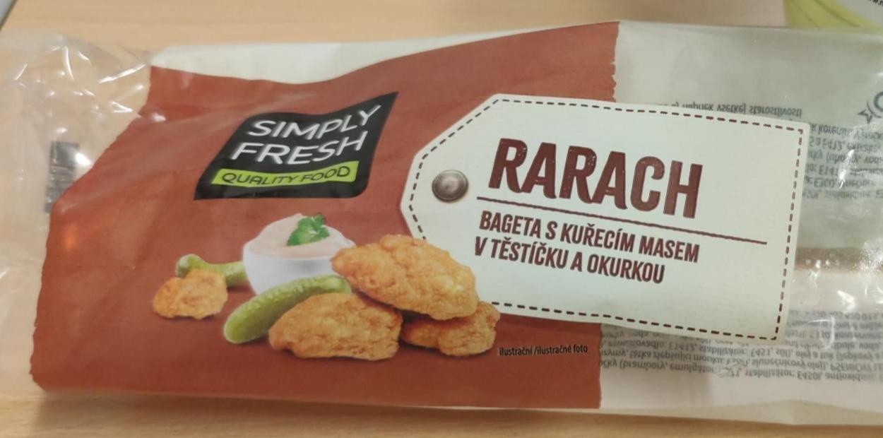 Fotografie - Rarach bageta s kuřecím masem v těstíčku a okurkou Simply Fresh