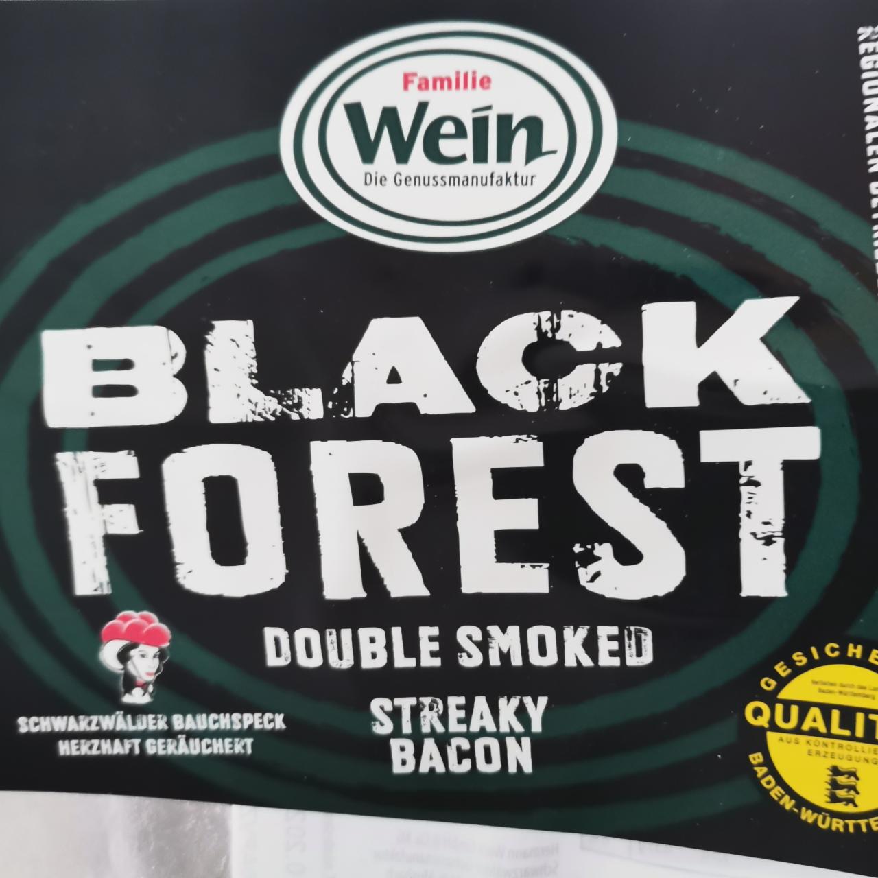 Fotografie - Black forest double smoked streaky bacon Familie Wein