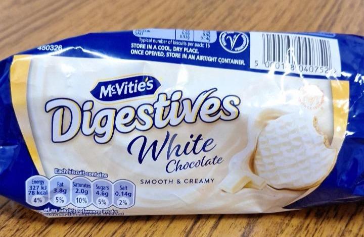 Fotografie - Digestives White Chocolate McVitie´s