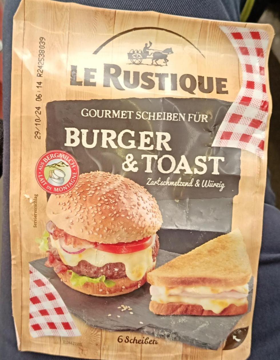 Fotografie - Gourmet scheiben fur burger & toast Le Rustique