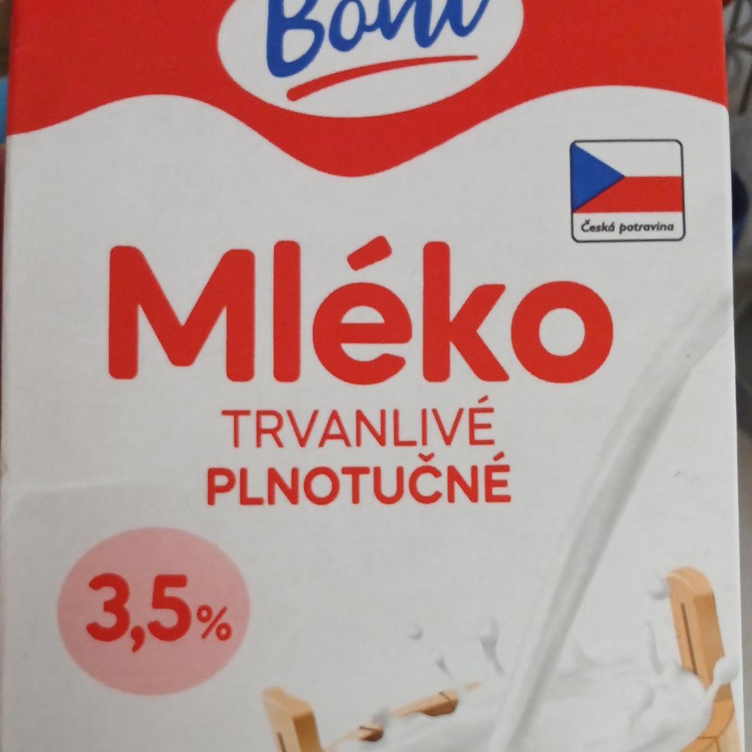 Fotografie - Trvanlivé plnotučné mléko 3,5% tuku Boni