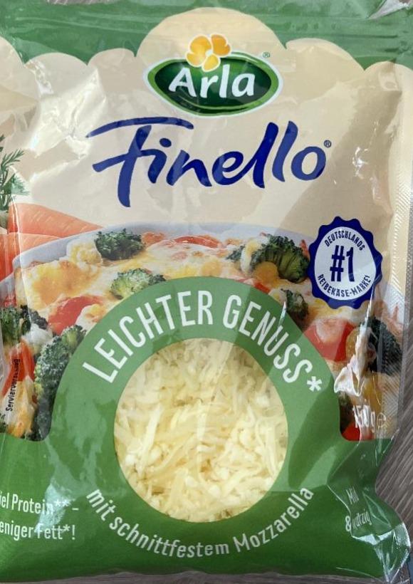 Fotografie - Strouhaný sýr 29% finello leichter genuss mit schnittfestem mozzarella Arla