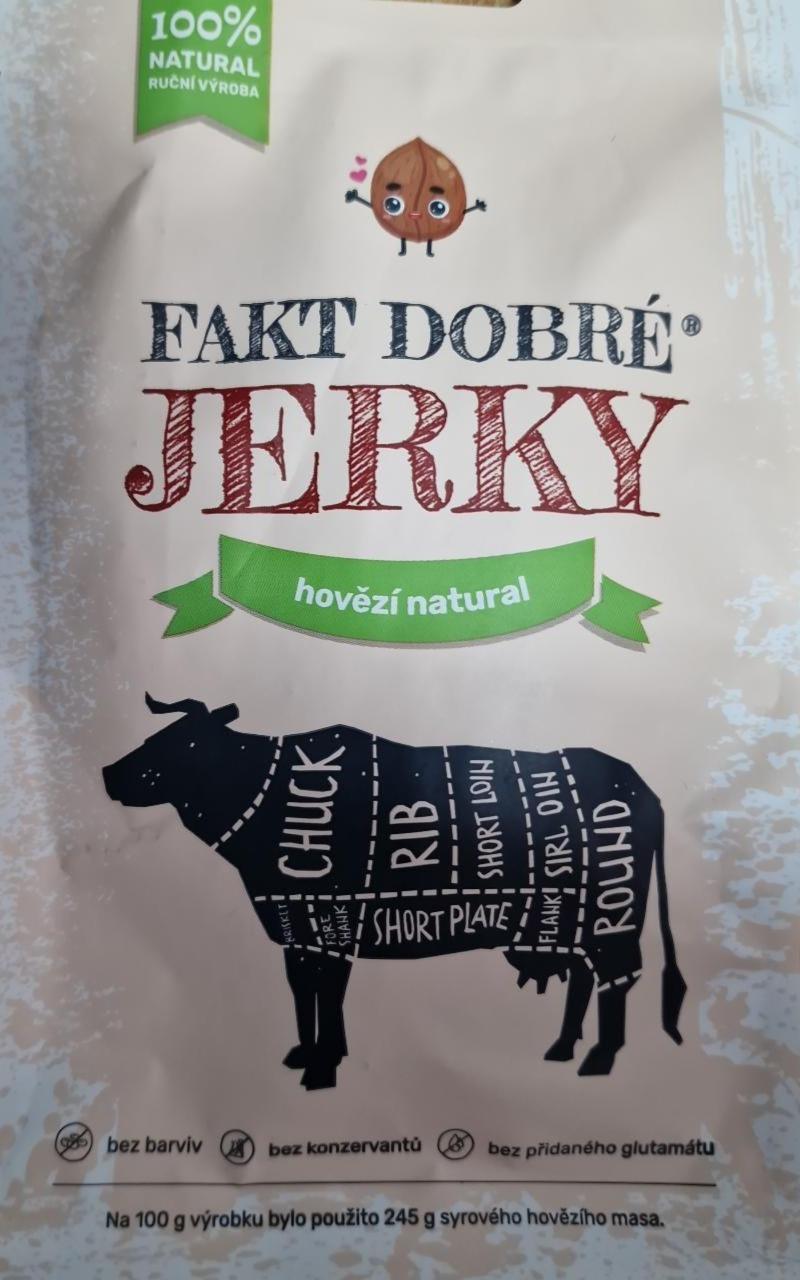 Fotografie - Fakt dobré jerky hovězí natural Oříškář