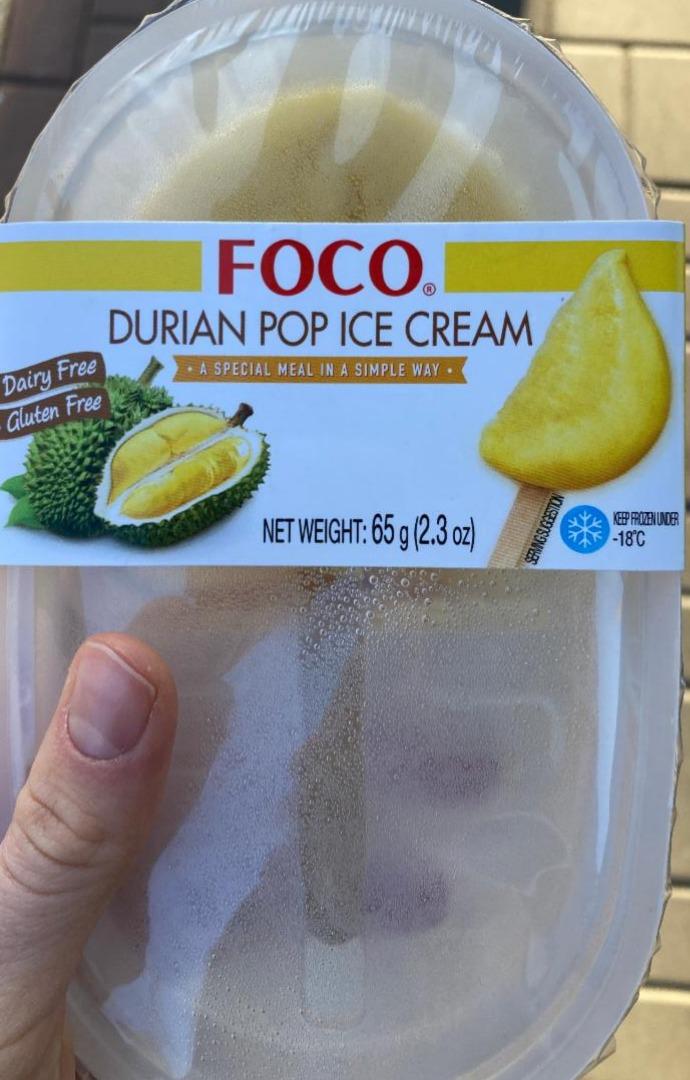 Fotografie - Durian pop ice cream Foco