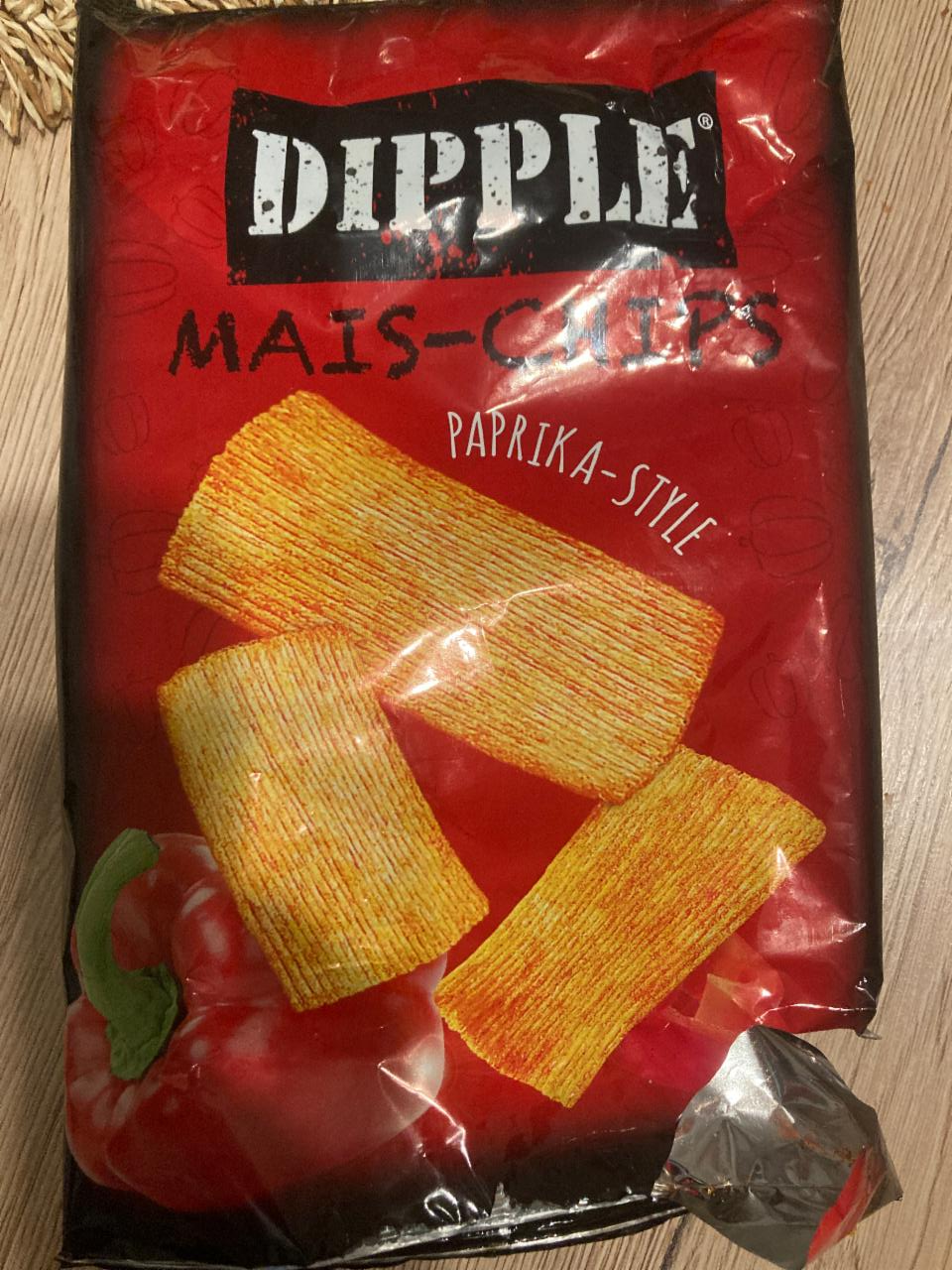 Fotografie - Mais-chips paprika style Dipple