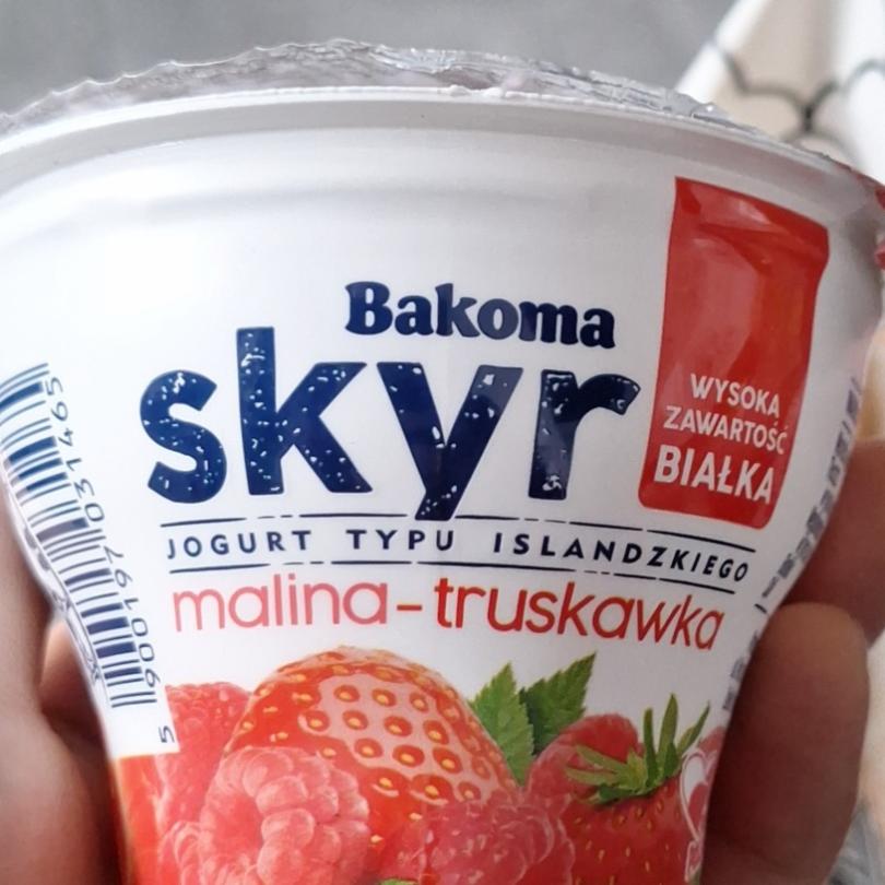 Fotografie - Skyr malina-truskawka Bakoma