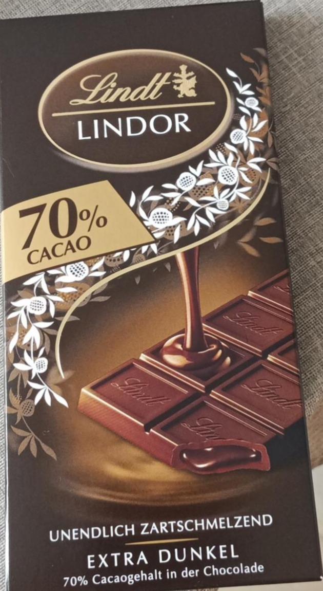 Fotografie - Lindor 70% Cacao extra dunkel Lindt